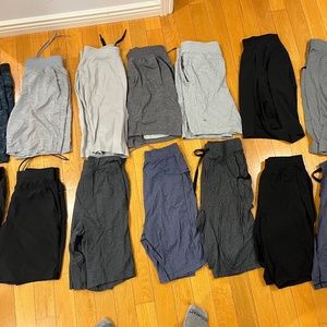 Lot of 14 Lululemon shorts (men size M and L)